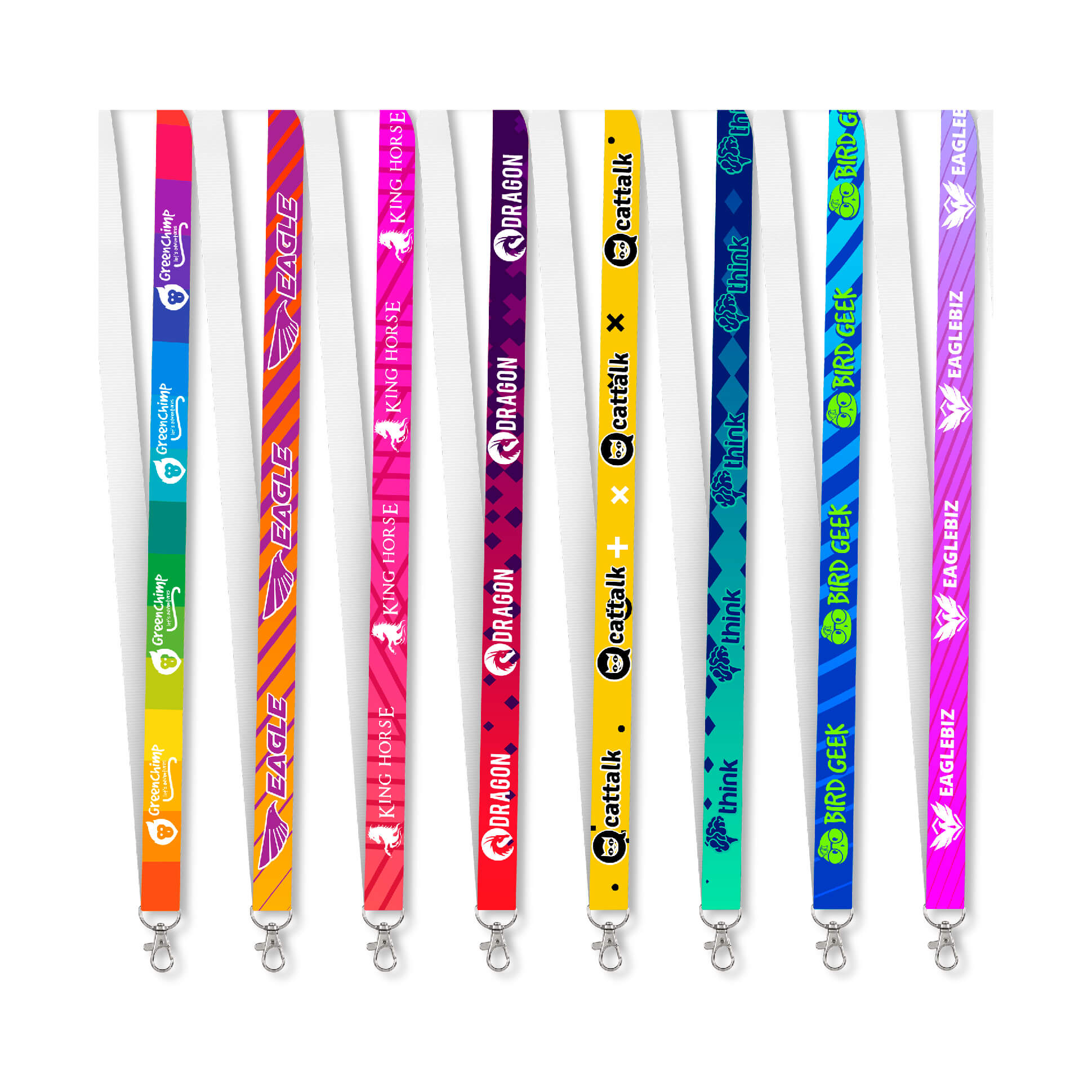 Kaleidoscope Petersham Lanyard With Snap Hook Clip