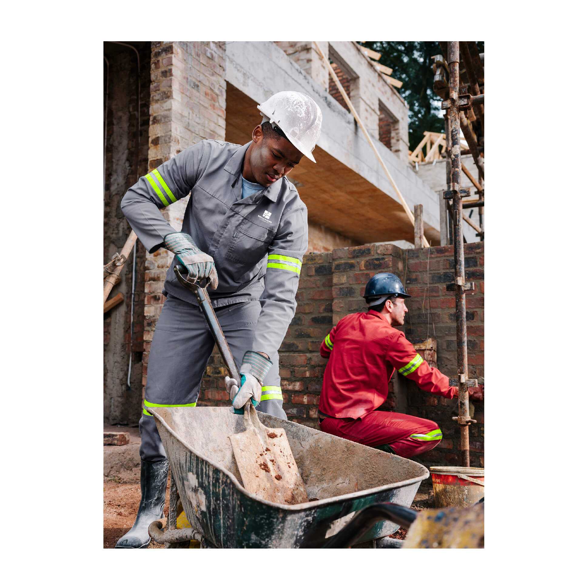 Trade Polycotton Conti Suit - Reflective Arms & Legs - Yellow Tape - Image 29