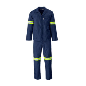 Trade Polycotton Conti Suit – Reflective Arms & Legs – Yellow Tape