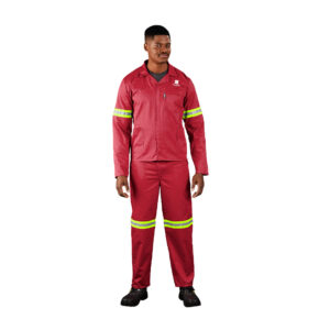 Trade Polycotton Conti Suit – Reflective Arms & Legs – Yellow Tape