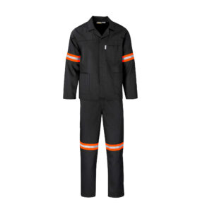 Trade Polycotton Conti Suit – Reflective Arms & Legs – Orange Tape