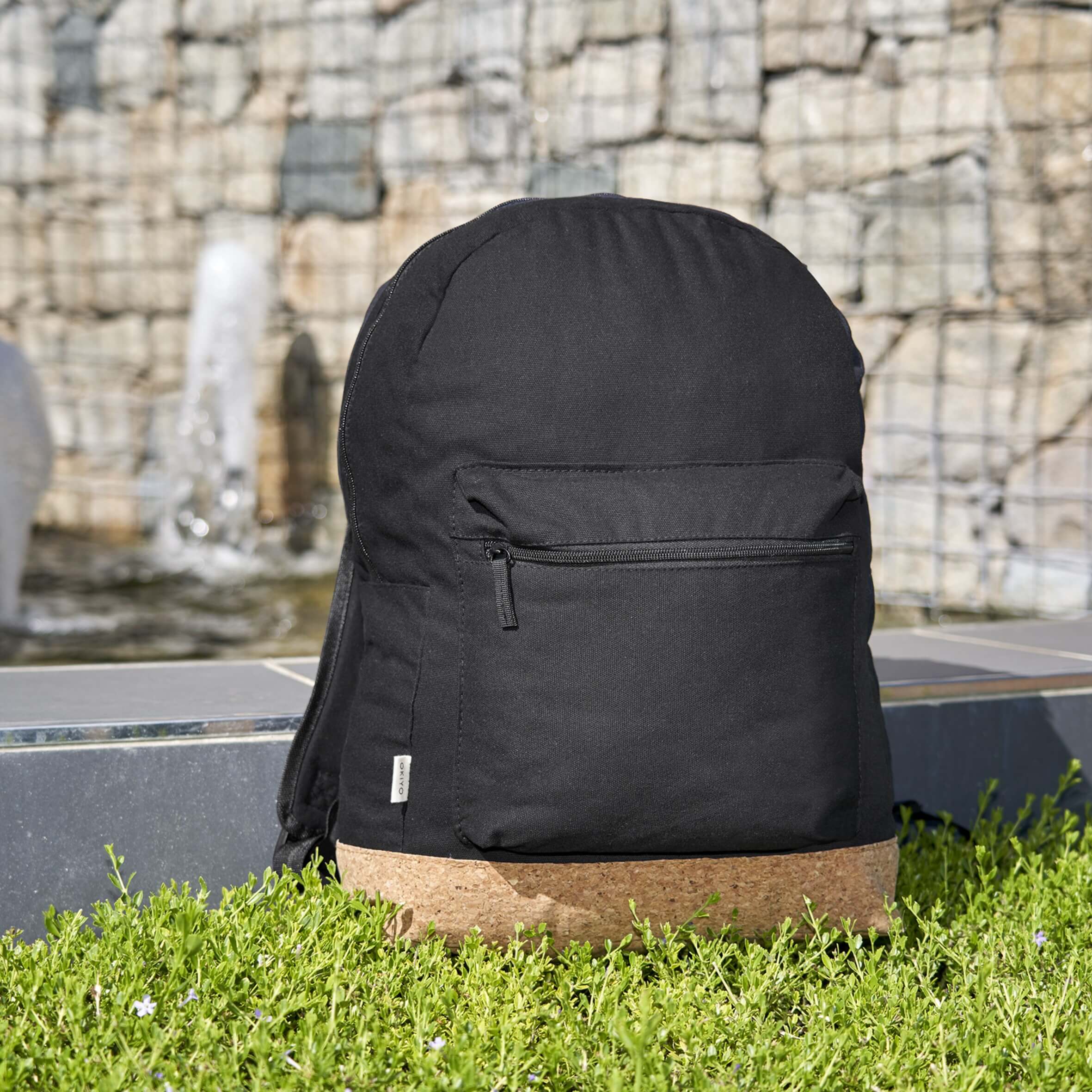 Okiyo Koruku Cork Backpack - Black - Image 4