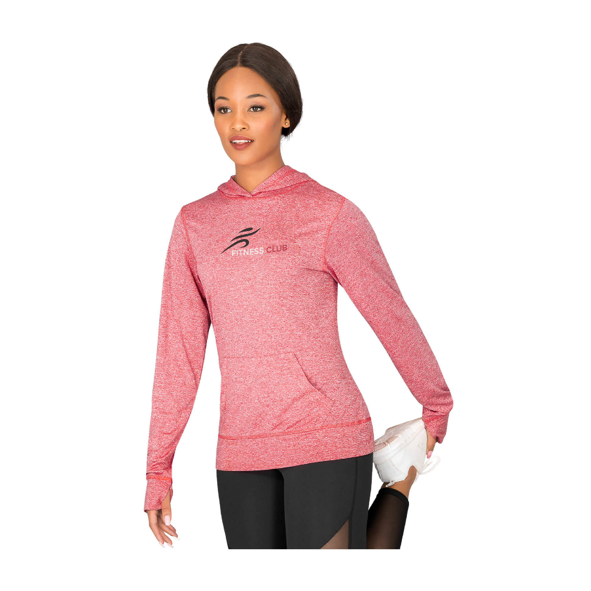 Ladies Fitness Lightweight Hooded Sweater