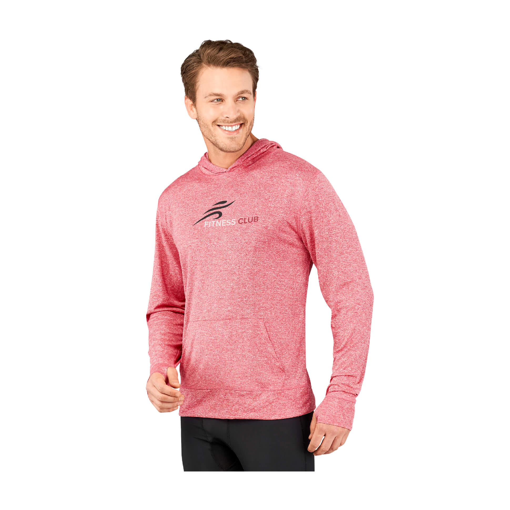 Mens Fitness Lightweight Hooded Sweater