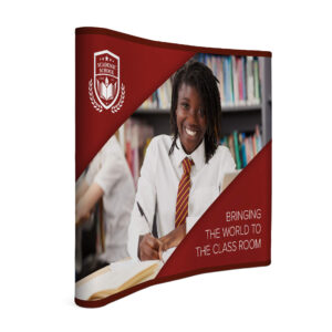 Legend Curved Banner Wall With Wings 2.15M X 2.25M