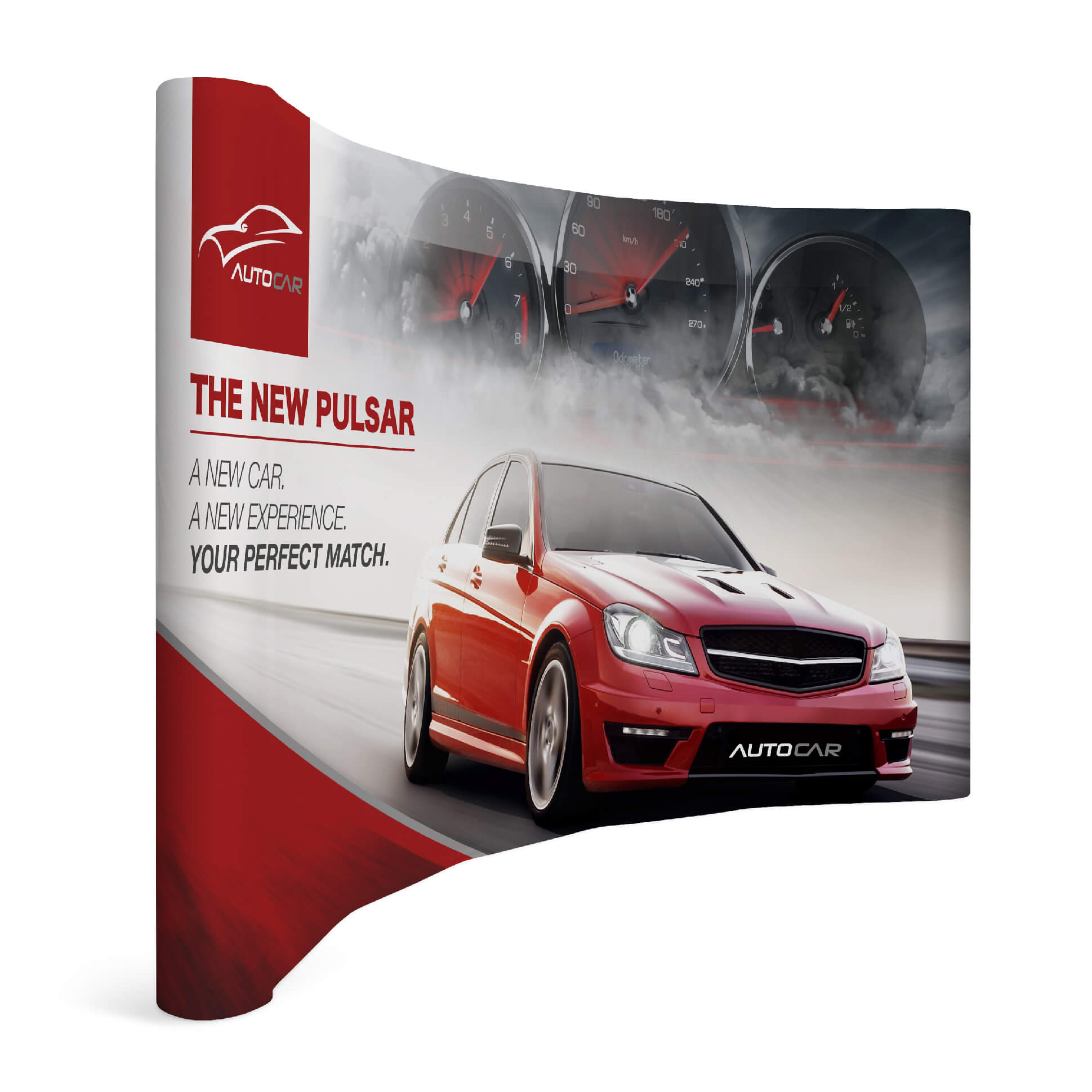 Legend Curved Banner Wall With Wings 3.5M X 2.25M