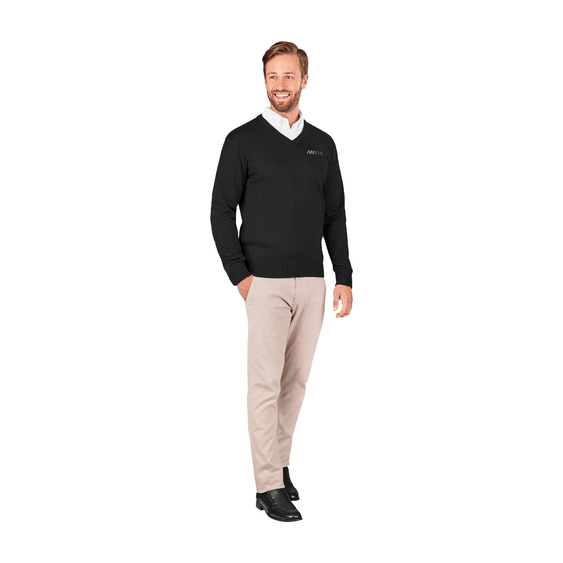 Mens Long Sleeve Peru V-Neck Jersey - Image 5