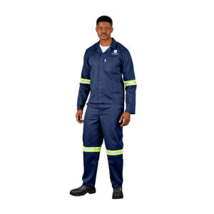 Trade Polycotton Conti Suit – Reflective Arms & Legs – Yellow Tape