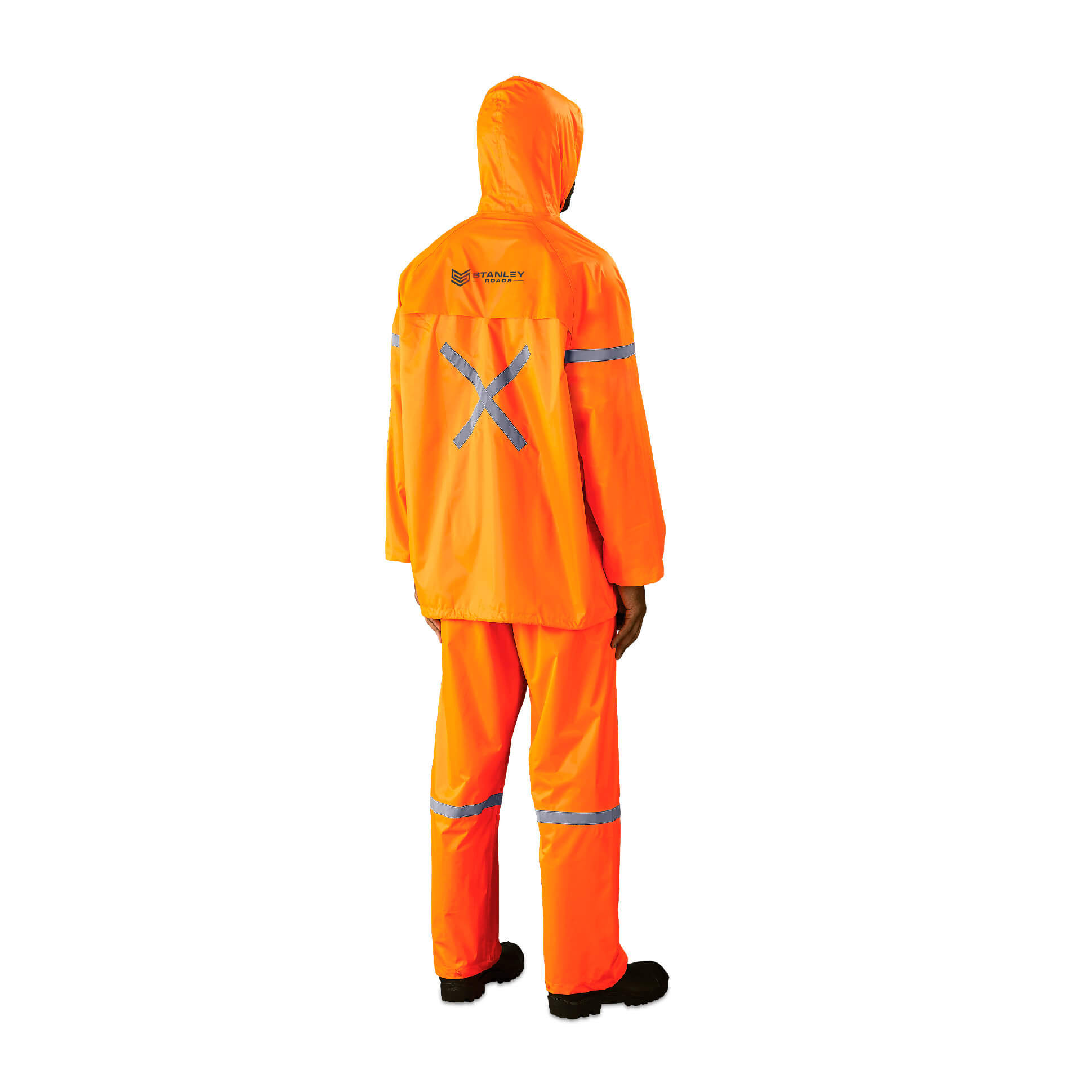 Outdoor Hi-Viz Reflective Polyester/Pvc Rainsuit - Image 20