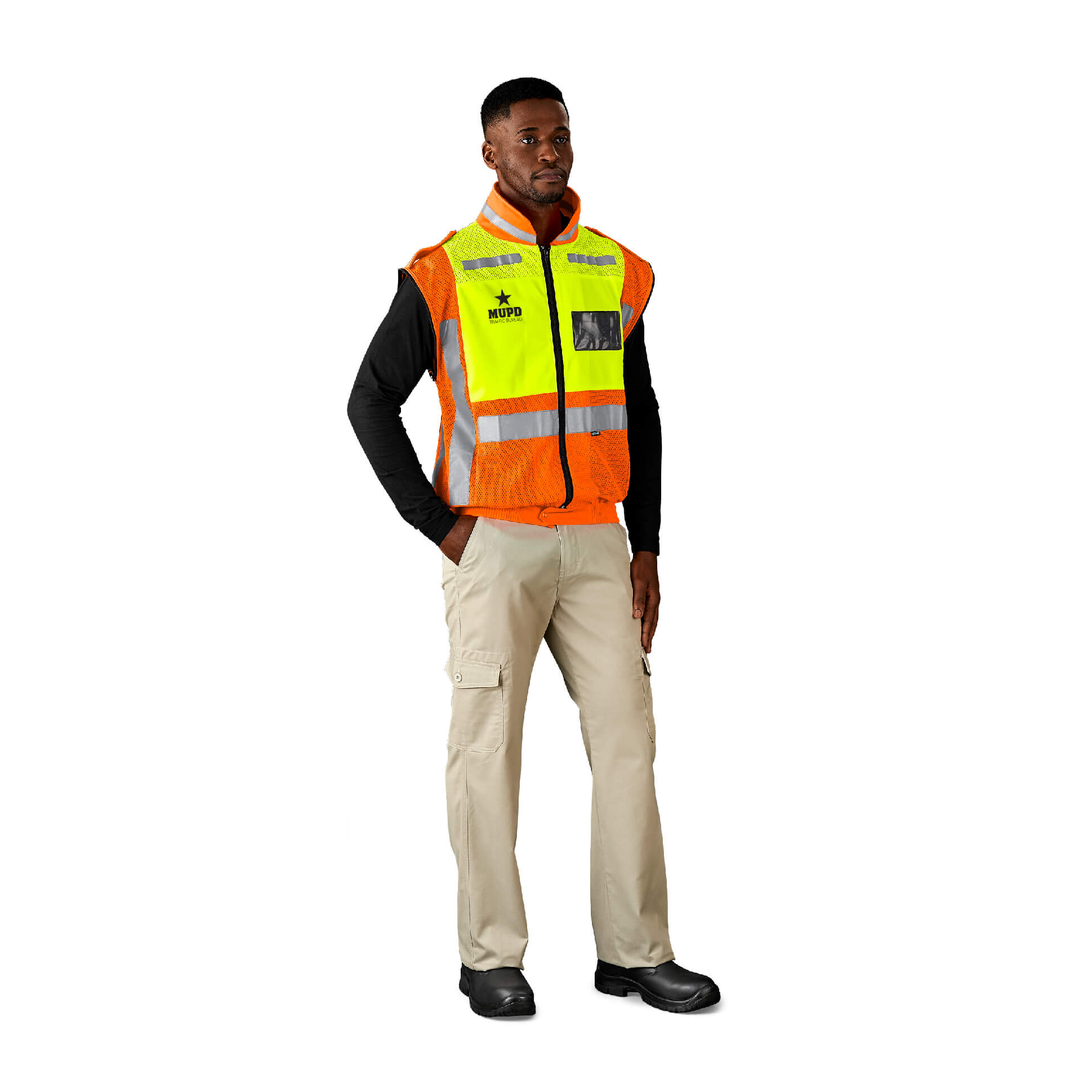 Metro Two-Tone Hi-Viz Reflective Zip-Off Jacket - Image 13