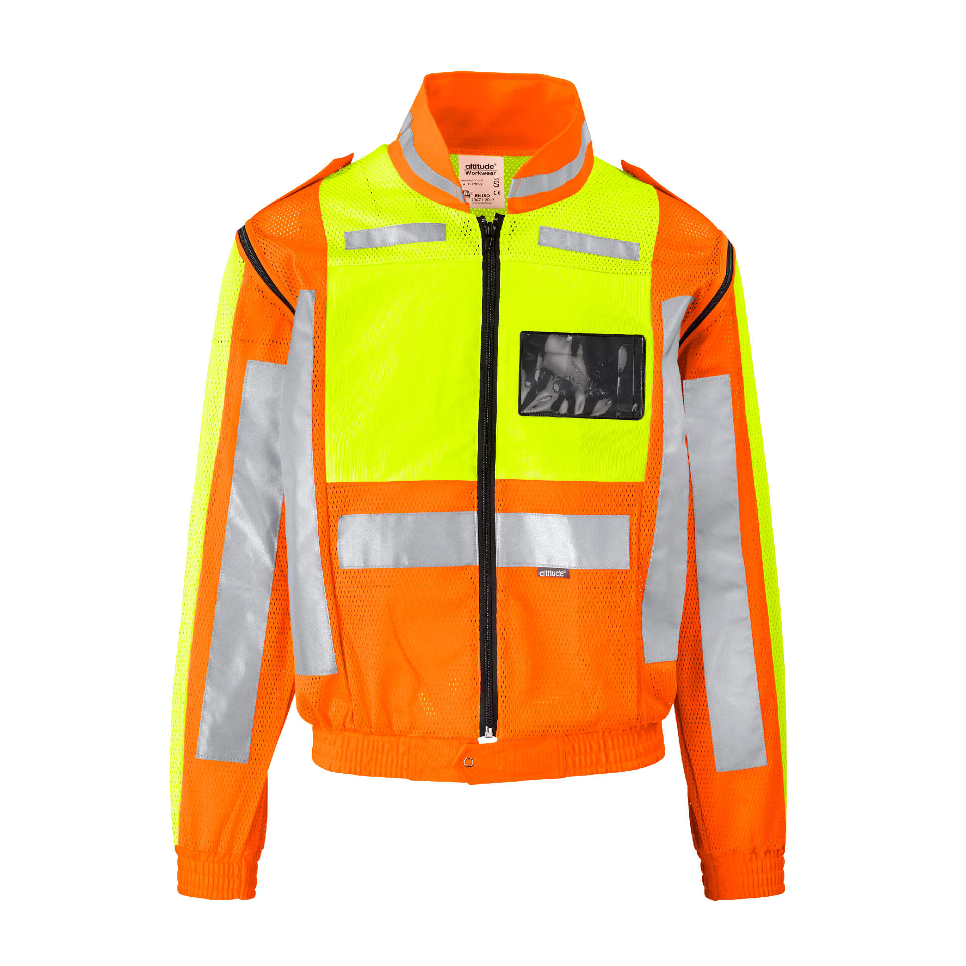 Metro Two-Tone Hi-Viz Reflective Zip-Off Jacket - Image 2