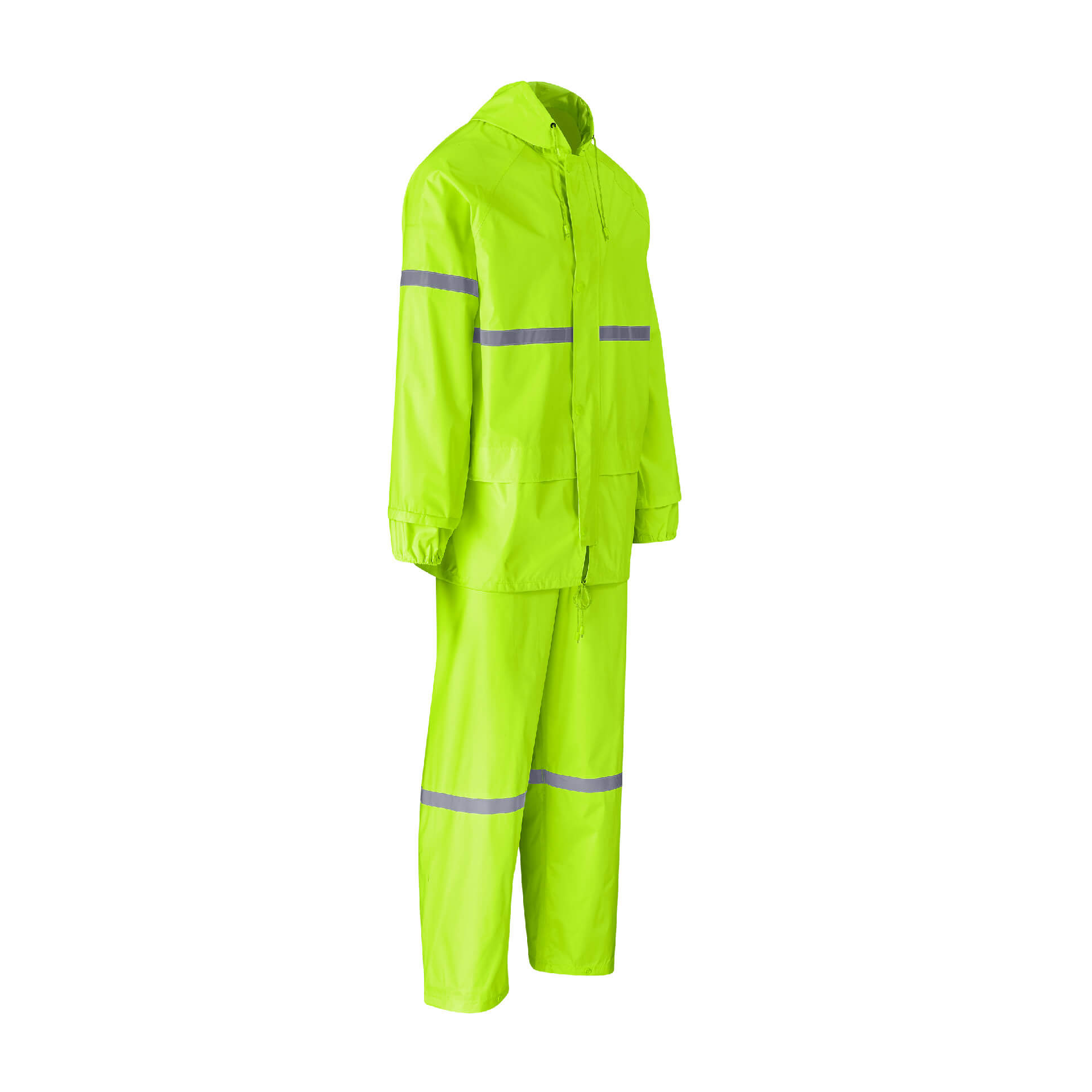 Outdoor Hi-Viz Reflective Polyester/Pvc Rainsuit - Image 3