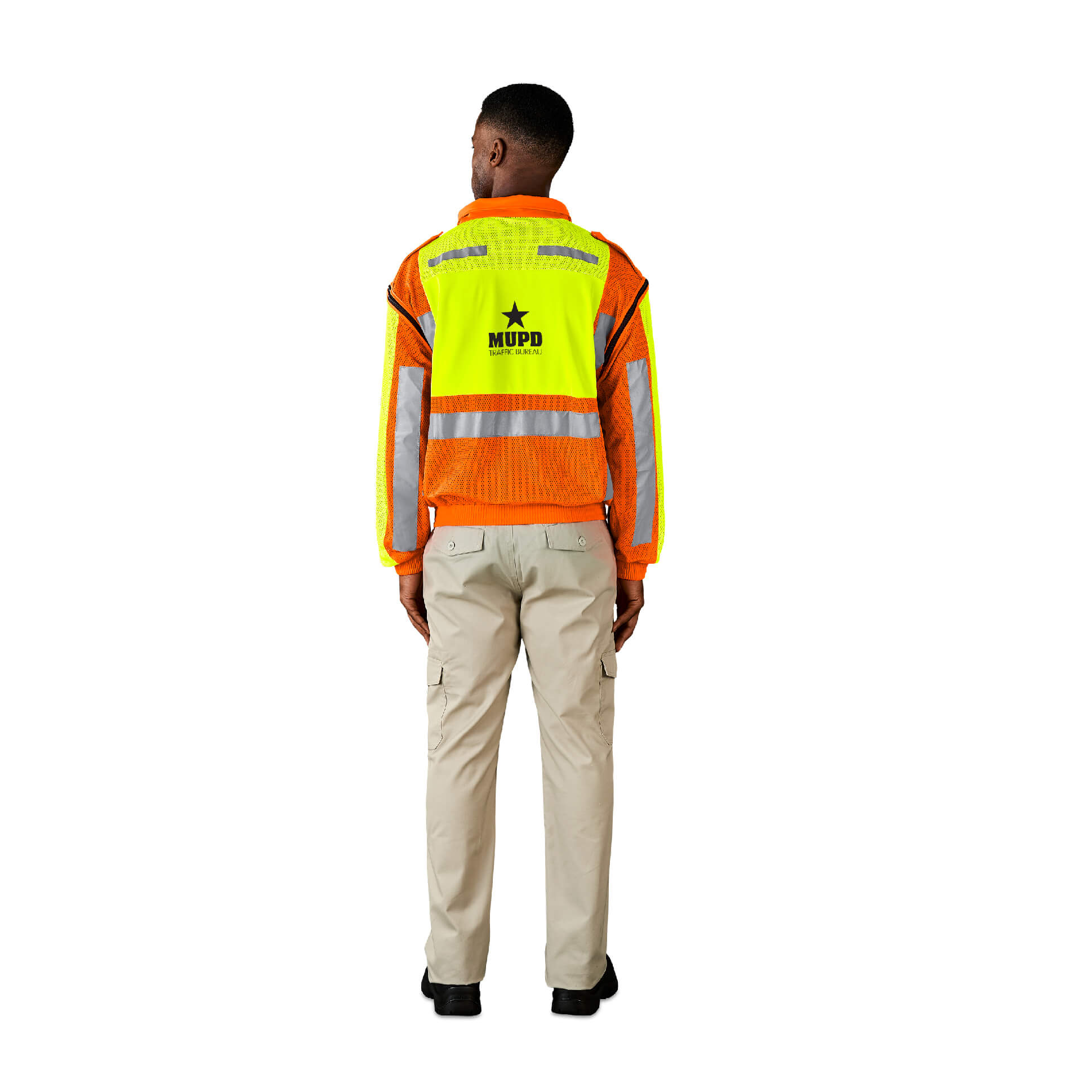 Metro Two-Tone Hi-Viz Reflective Zip-Off Jacket - Image 15