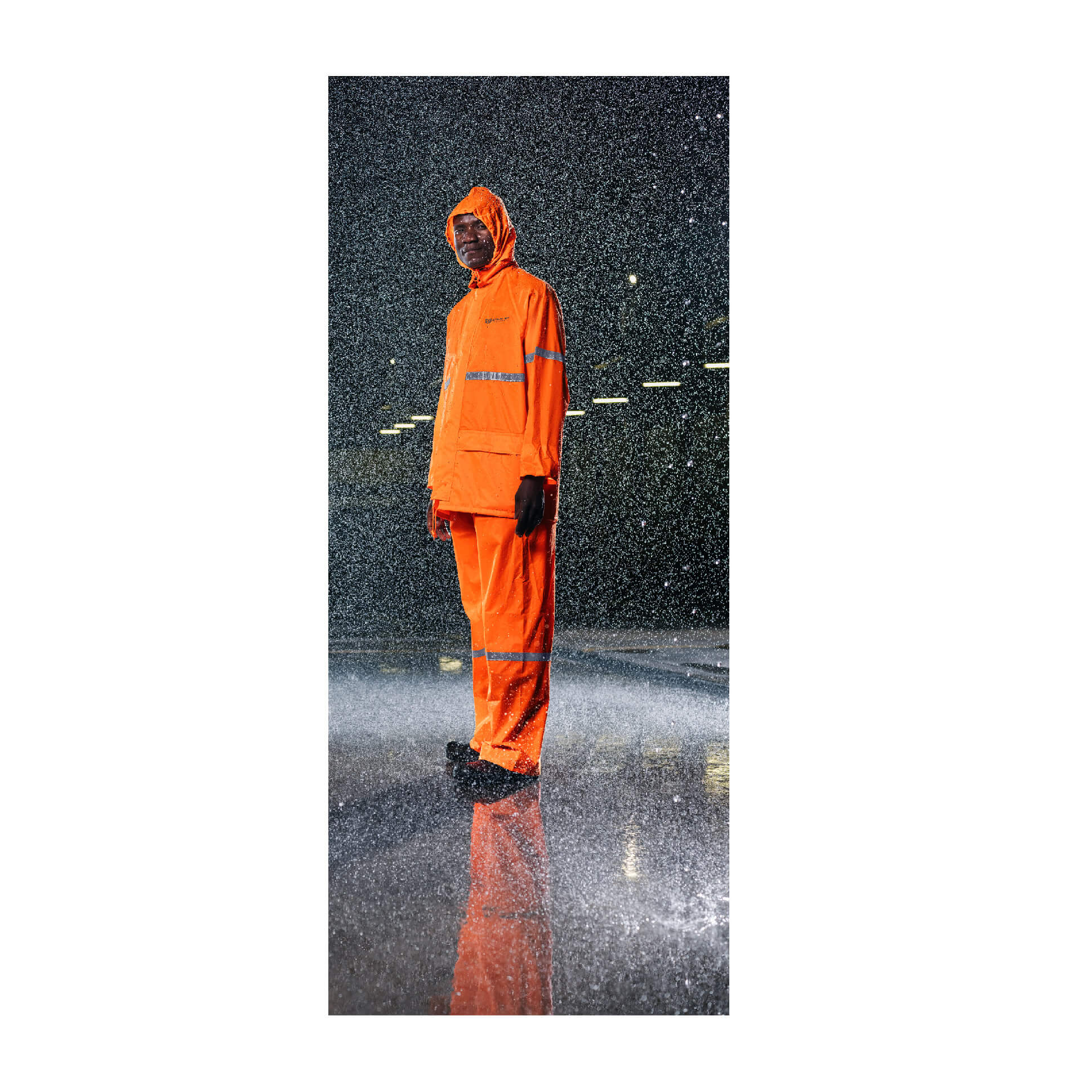 Outdoor Hi-Viz Reflective Polyester/Pvc Rainsuit - Image 21