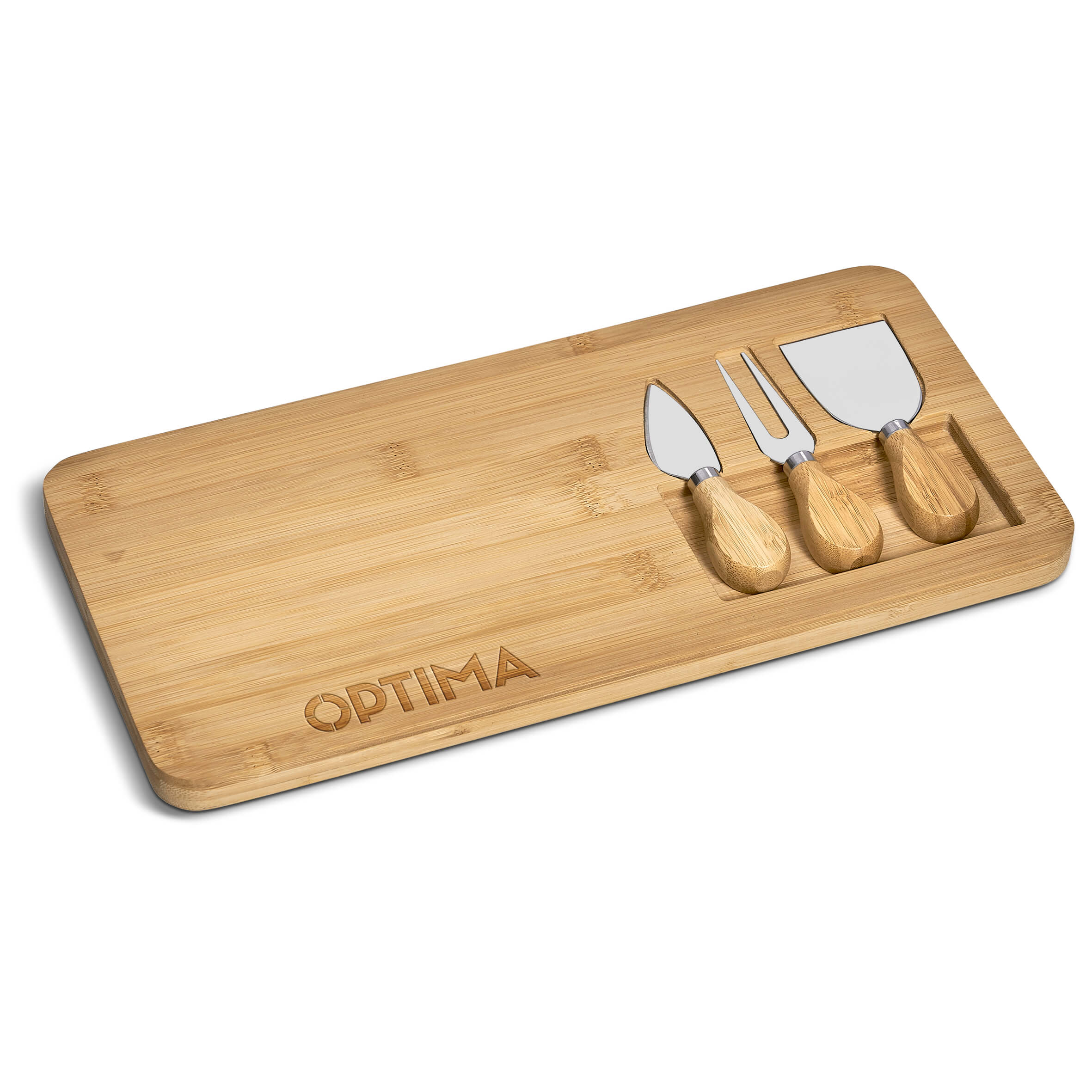 Okiyo Chizu Bamboo Cheese Board Set - Image 3