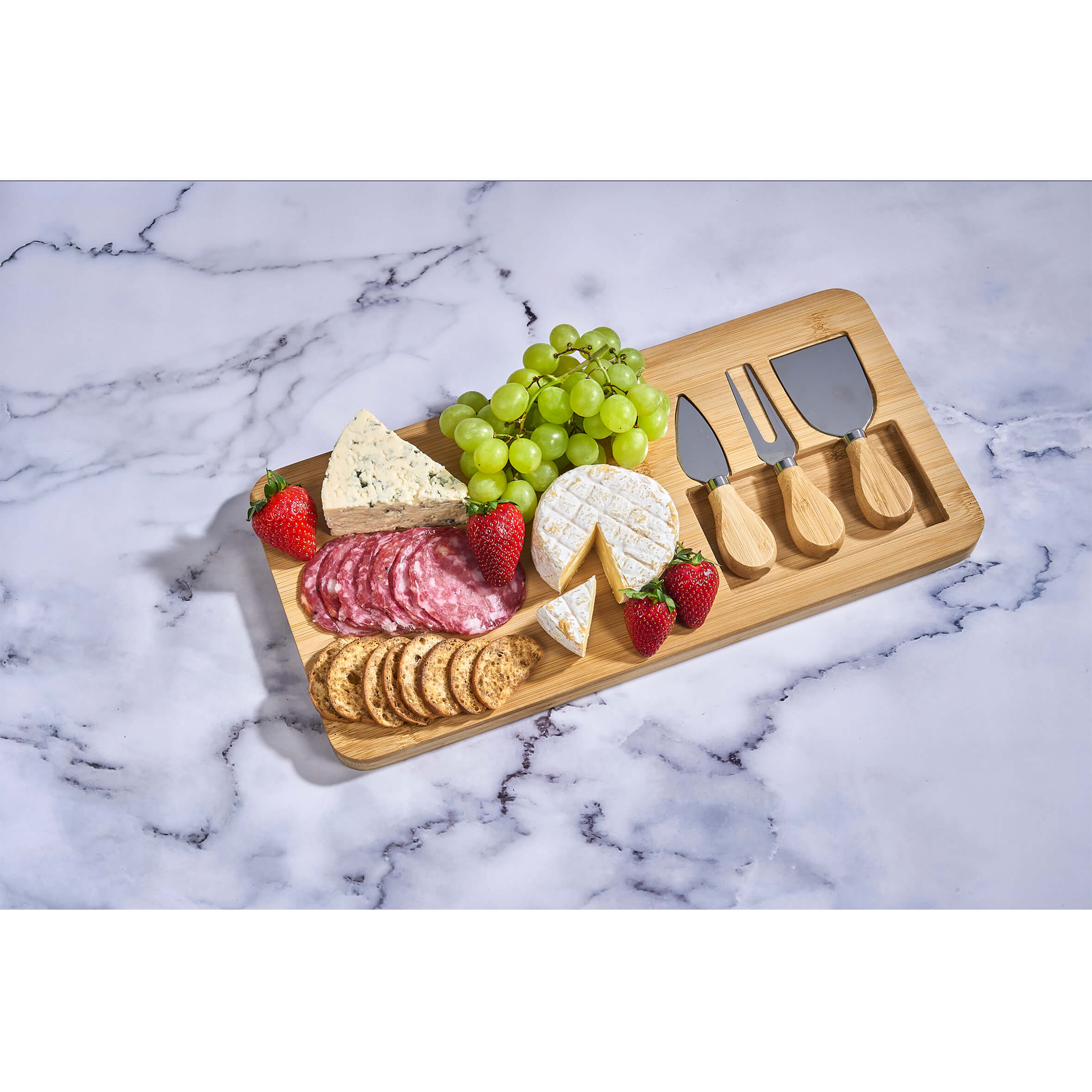 Okiyo Chizu Bamboo Cheese Board Set - Image 7