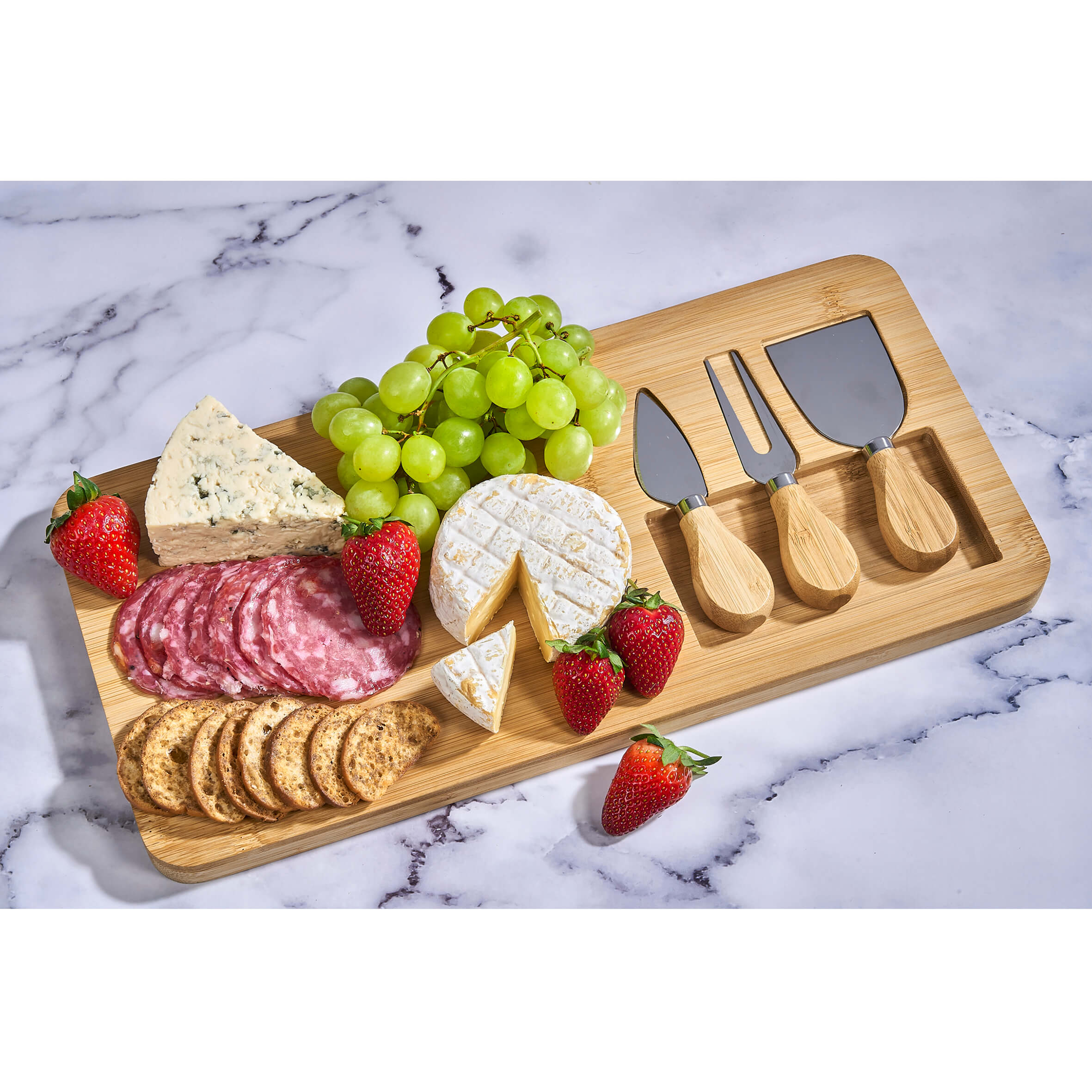 Okiyo Chizu Bamboo Cheese Board Set - Image 6